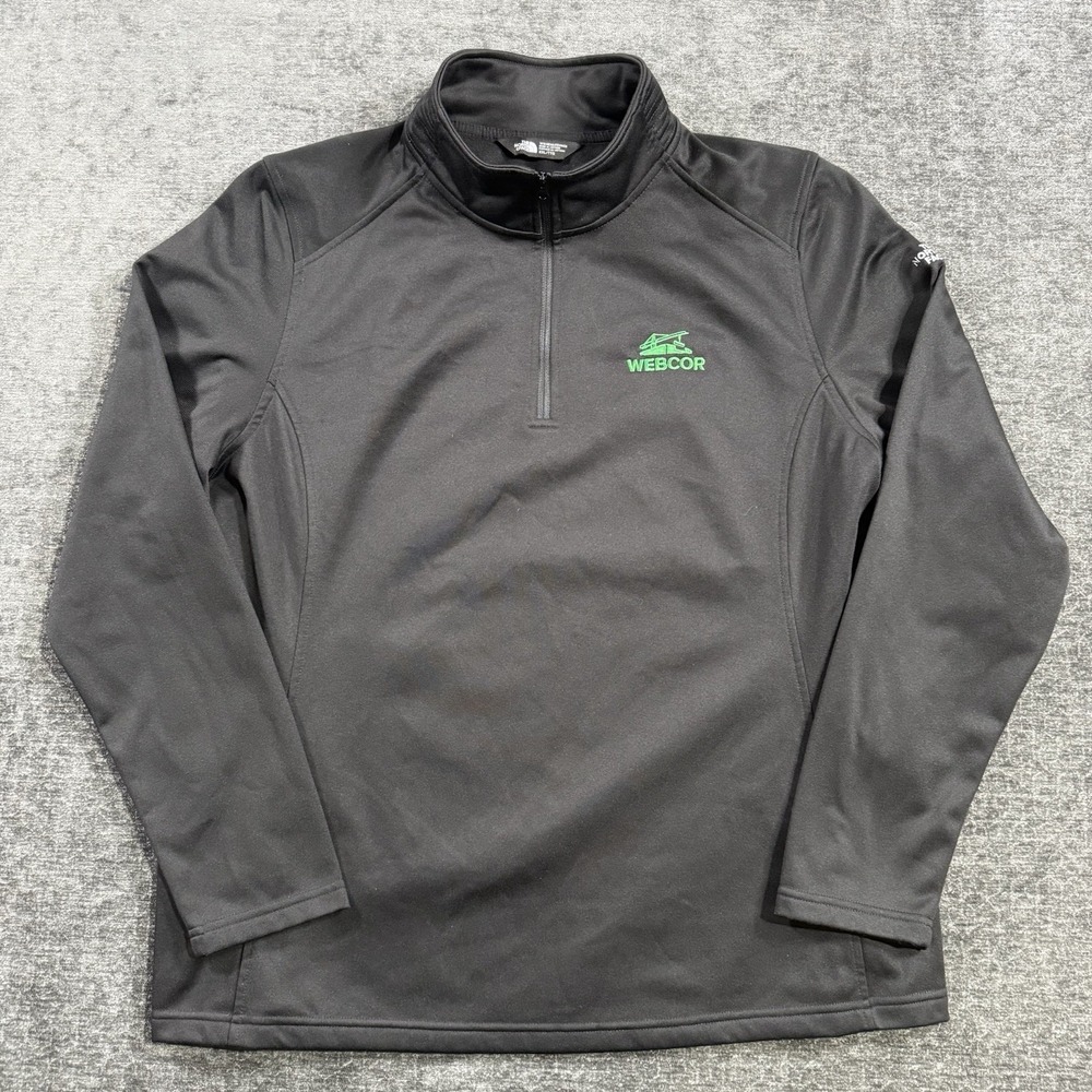 The North Face Women's 1/4 Zip Pullover Fleece Long Sleeve Size XXL Company Logo